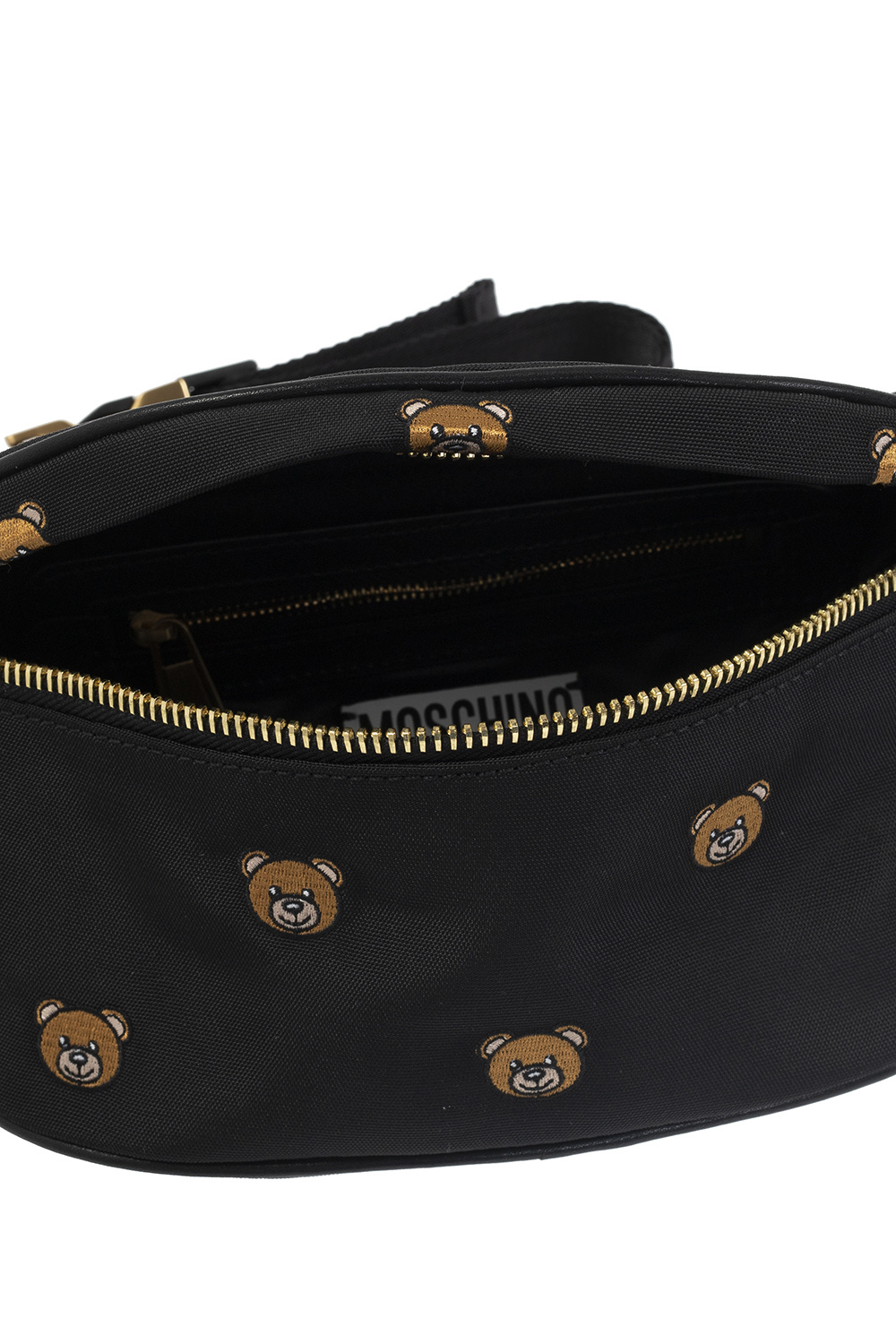 Black Belt bag with Teddy bear Moschino IetpShops Turkey